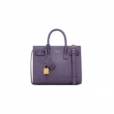 YSL SAC DE JOUR IN LIZARD-EMBOSSED LEATHER - NANO 717440 (22*18*10.5cm)